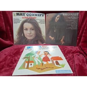Ray Conniff Vinyl Lot (3) Love Story NM & Godfather EX- Both Shrink, Coffee VG+